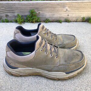 SKECHERS Loleto Shoes Men's 9.5 Wide Width Lace Up Sneakers Steady Grip Soles​​